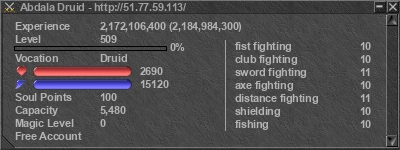 Signature for player Abdala Druid