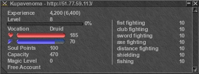 Signature for player Kupavenoma