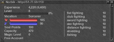 Signature for player Norbik